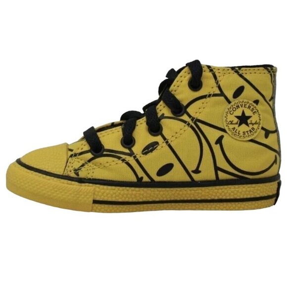 Converse Chinatown Market X Chuck High Top Smiley Sneakers Toddler  sizes 3 4 5 - Picture 2 of 5